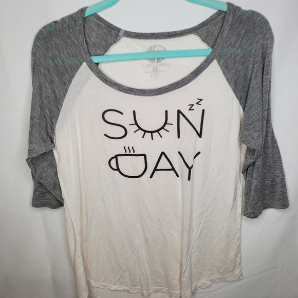 Loyal Army Sunday Graphic Baseball Tee - Picture 1 of 4